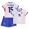 Officiële Voetbalshirt + Korte Broek Frankrijk M. Thuram 15 Uit EK 2024 - Kids